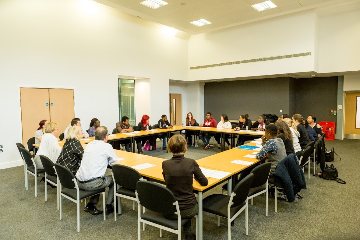 Large Group Of Students In A Classroom